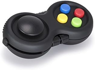 SenjoToys Fidget Pad Retro Controller - Carefully Balanced EDC Toy For Kids &amp; Adults - Fidget Cube Sensory Function For Stress Relief, Anxiety, Focus, Autism, GAD, Bad Habits (Multi)