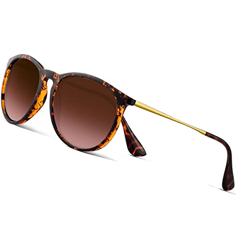 VIYSIOO Sunglasses for Women Men，Womens Vintage Sunglasses Trendy Round Classic Retro Mirrored Polarized Sun glasses