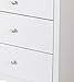 South Shore Vito Nightstand with 2 Drawers and Charging Station, Pure White