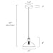 Light Society Classon Edison Pendant Light, Clear Glass Shade with Antique Brass Finish, Vintage Modern Industrial Lighting Fixture (LS-C171)