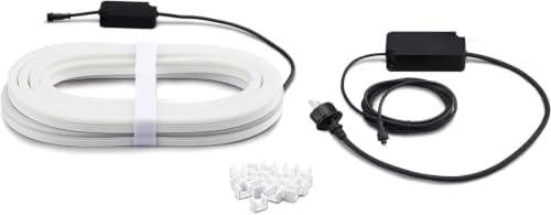 White & Color Ambiance Outdoor Lightstrip extérieur 5m, Ruban led extérieur compatible avec Alexa, Google Assistant et Apple Homekit, Bande led Hue modelable