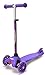 ChromeWheels Scooter for Kids, Deluxe 4 Adjustable Height 3 Wheels Glider with Kick Scooters, Lean to Steer with LED Flashing Light for Kids 3-6 Years Old Girls Boys Toddlers, Purple