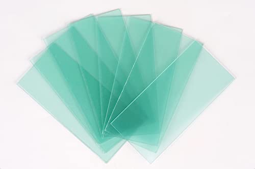 10-PACK automatic variable light welding protection lens 4.25x2 inch (108mm x 50mm) transparent cover lens cover for solar automatic variable light filter 3/11