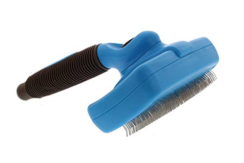 Fur-So-Fresh Self Cleaning Slicker Brush for Dogs - Easy to Clean Pet Grooming -Removes Mats, Tangles, and Loose Hair with Minimal Effort and Comfort - Suitable for Short, Medium, or Long Hair