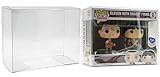 MALKO 1 mm Premium Pop Protector Hard Plastic Case for 2 Pack & Vynl Figures (3 Count)