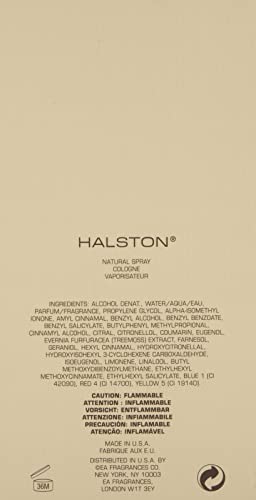 HALSTON Women's Cologne, Alcohol Free Spray, 3.4 Fl Oz