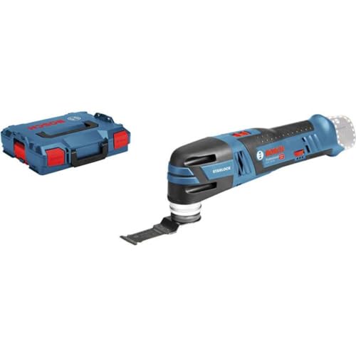 Bosch Professional 12V System Akku Multi-Cutter GOP 12V-28 (Starlock-Werkzeugaufnahme, Leerlaufschwingzahl: 5000–20000 min-1, ohne Akkus und Ladegerät, in L-BOXX 136), Solo, 06018B5002