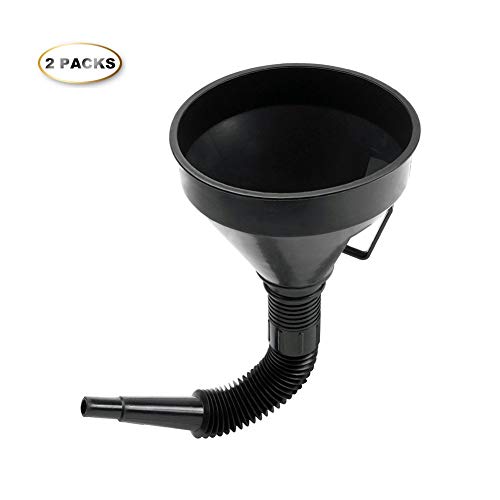 UBcoo MultiFfunctional Plastic Funnel Oil Funnel With Flexible Extension Nozzle For Cars And