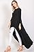Annabelle 3/4 Sleeve High Low Casual Long Maxi Tunic Tops Black Large X-Large T1022C
