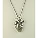 Gravity Silver Heart Vampire Necklace Anatomical Zombie Horror Bloody Gothic Halloween