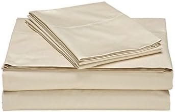 Premium Quality Durable Microfiber 100% Luxury Home Ultra Soft Sheet Set, Wrinkle Free, Breathable, Smooth Surface Collection for Perfect Nights, Brand New (Beige, 6-Piece California King)