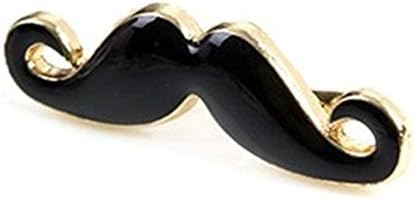 epiestore(TM)Two Finger Mustache Bead Ring Retro Style Adjustable Size