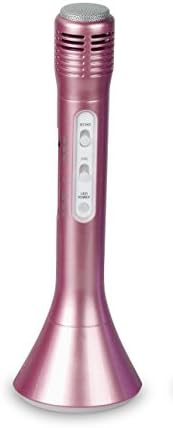 AvigoTech Bluetooth Wireless Magic Karaoke Microphone Speaker | With colorful led lights | TF card Player | Volume and Echo Control | Rechargeable Battery | (Lavender)