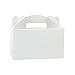 LaRibbons 24 Pack Treat Gift Boxes - 4 x 2.5 x 2.5 inches White Paper Box Recycled Kraft Gift Box with Stickers, Perfect for Birthday, Party, Wedding