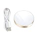 GMYLE Wireless Charger Aluminium Mini Qi for S7 / S6 / Edge / Plus, Note 5, Nexus and all Qi-Enabled Devices - Champagne Gold / Glacier White (NPL730058)