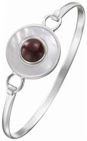 Kameleon White Mother of Pearl Bracelet Large * Jewelpop Authentic Silver New KBR20L