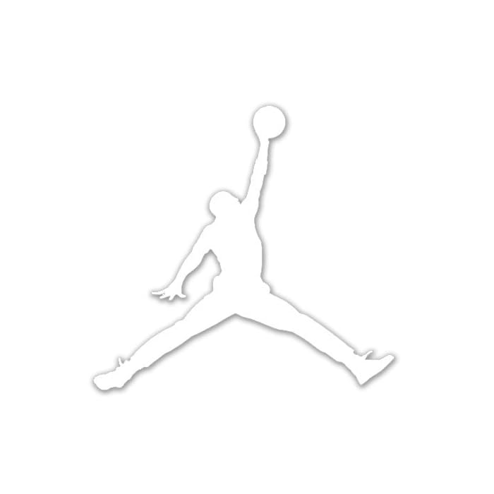 Buy Air Jordan Nike Jumpman Logo Vinyl Sticker DecalWhite21 Inch