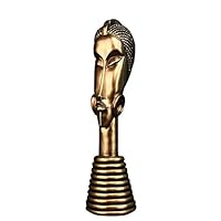 MSchunou Resin Craft TV Cabinet Decoration Retro Copper Ornaments Portrait Sculpture (121243cm)