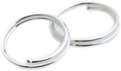 Pack of 6pcs 20g Sterling Silver Double Nose Cartilage Earrings Rings