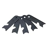 FOSTAR 5pcs Scraper Striker Set for Ferro Rod use, a Useful Small Multi-Function Tool for Survival