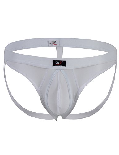 Legou Men Stretch See-Through Jockstrap Size S Color White