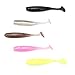 RUNCL Anchor Box - Paddle Tail Worms, Swimbaits, Soft Fishing Lures Flat Nose 2in (Pack of 50)