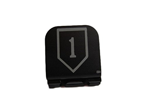 1st Infantry Division Patch Laser Etched Hat Clip Black