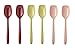 Rosti Mepal Set of 6 Melamine Small Spoons, Various Colours