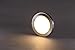 CLOUDY BAY® 7.5 inch LED Mini Flush Mount Ceiling Light 3000K Warm White Dimmable 12W 840lm -100W Incandescent Fixture Equivalent, Bathroom Hallway Stairway Lighting, Brushed Nickel Finish