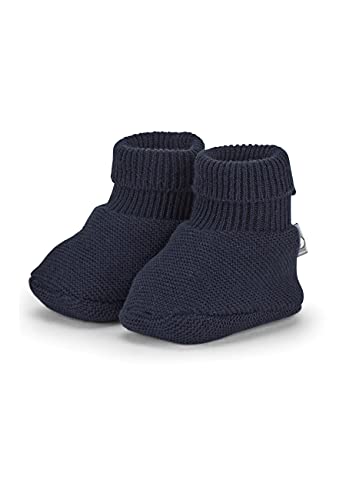 Sterntaler Gots Chaussures tricotées, Mixte bébé, Marine, 17-18 EU (6-12 Months)