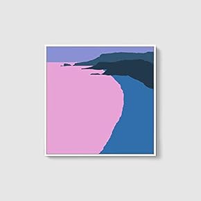 Framed Canvas Home Artwork Decoration Night Canvas Wall Art for Living Room, Bedroom - 16x16 inches