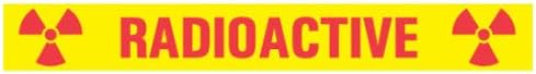 TimeMed WTR-412 Radioactive Hazard Warning Tape Labels, 125/roll (1 Roll)