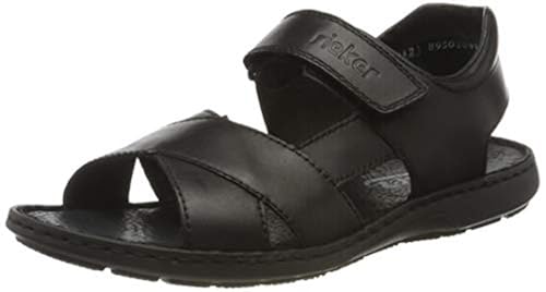 Rieker Men's Closed Toe Sandals, Black Nero 00, UK in Kenya