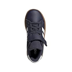 adidas Grand Court 2.0 Elastic Lace Sneaker, Shadow