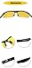 Soxick Night Driving Glasses Anti Glare Yellow Polarized Lenses Matte Black Magnalium Frame Semi-Rimless