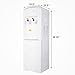 KUPPET 5 Gallon Water Cooler Dispenser Top Loading Freestanding Water Dispenser with Storage Cabinet, Two Temperature Settings-Hot, Cold, WHITE