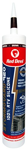 Red Devil 078040 Brown StormGuard 920 100% RTV Silicone 10.1 oz, 1-Pack