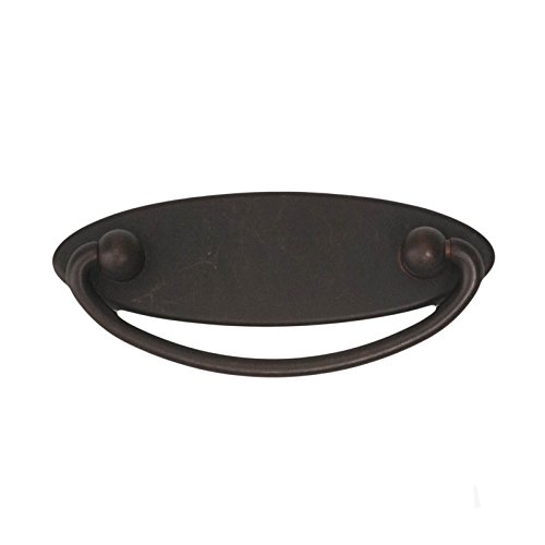 Bosetti Marella 101349.22 Classic Series Drop Pull with Back Plate, 3.74-Inch by 1.65-Inch, Oil Rubbed Bronze