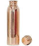 ROYAL SAPPHIREJoint Free Leak Proof Lid Perfect Ayurvedic Pure Copper Water Bottle (900ml/30oz)