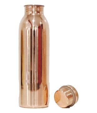 Sdo&Trade; Yoga Water Bottle, Pure Copper Handmade, 1000Ml, Joint Free, Leak Proof, Travel Purpose And For Ayurvedic Health Benefits