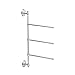 Gatco 1459 3 Arm Wall Mount Towel Bar, Chrome