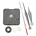 ReFaXi Black Quartz Wall Clock Movement with Red Second Hand Mechanism Repair Parts DIY Tool Kit