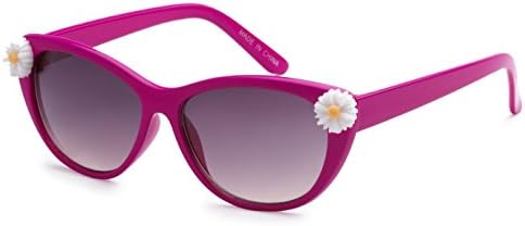 Eason Eyewear Toddler Girl's Summer Cat Eye Sunglasses 40 mm Pink/Grey