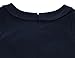 MUXXN Womens Vintage 1960s Style Cut Neck Bridesmaid Dress with Sleeves (M Blue)