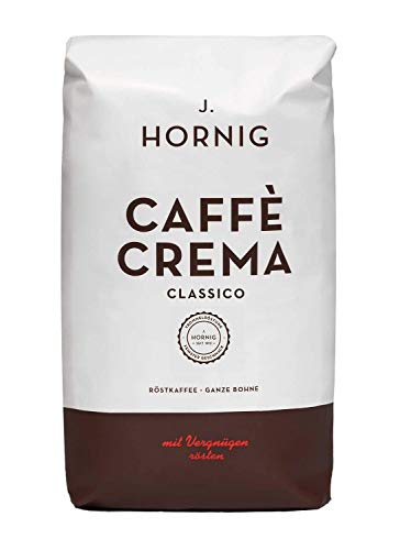 J. Hornig Kaffeebohnen Espresso, Caffè Crema Classico, Großpackung 6x1kg, schokoladiges & nussiges Aroma, für… – Bild 3