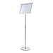 Yescom Display Vertical/horizontal View Adjustable Pedestal Sign Holder Stand w/ Telescoping Post & Easy Open Snap Frame for 8.5x11