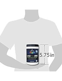 Eniva L-Glutamina Polvo, 1,1-libra, Max Valor 5000MG, 101 Servidores. Micronizado. Sin gluten. No...