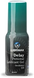 Lubricant Premium Delay Lube for Men - Best Personal Organic Water Based Sex Lube for Men and Couples Sensitive Skin Lubrication Gel for Adult Toys 1.7oz