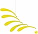 Flowing Rhythm Yellow Hanging Mobile - 18 Inches - Handmade in Denmark by Flensted