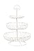 Juvale Large White Fruit Basket for Kitchen Counter, Metal 3 Tiered Fruit Stand for Countertop, Fresh Produce, Fruits and Vegetables, Organization, Storage Rack (18 In)